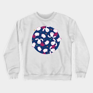 Cats ♥ Dogs - blue-pink Crewneck Sweatshirt